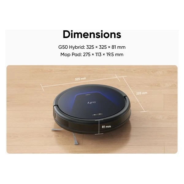 Eufy G50 Hybrid Robot Staubsauger - Schwarz | T2212V11