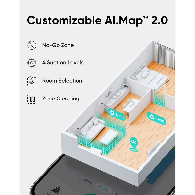 Eufy L60 Hybrid Robot Staubsauger - Schwarz | T2268V11