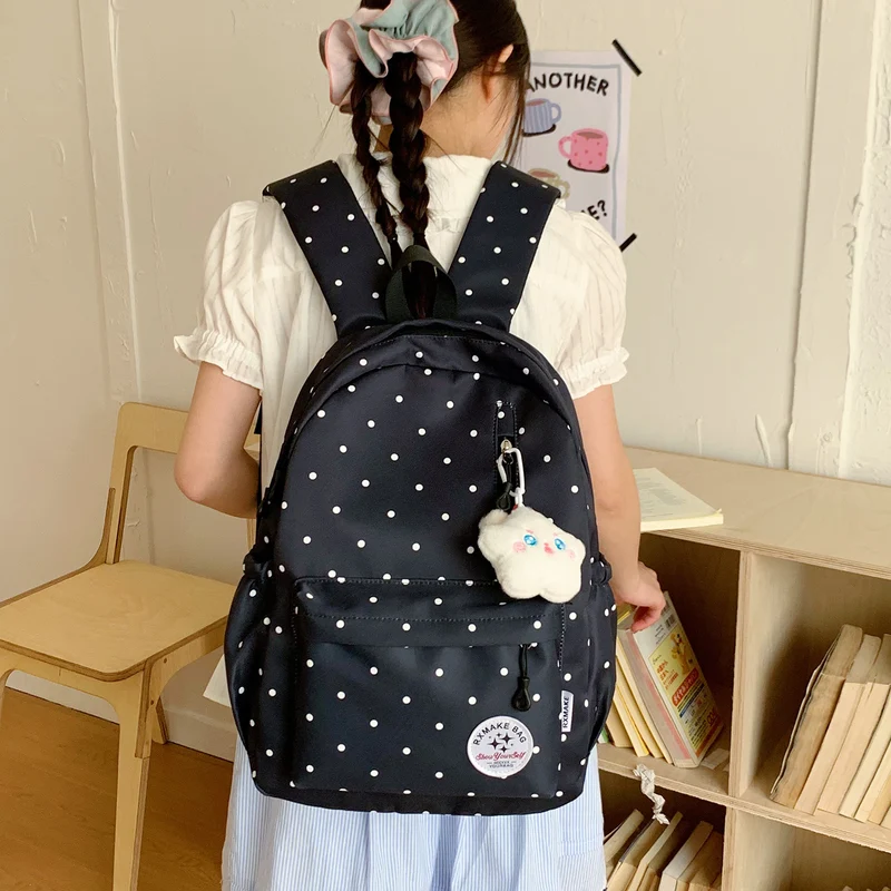 Polka Dot Student Rucksack Karnz