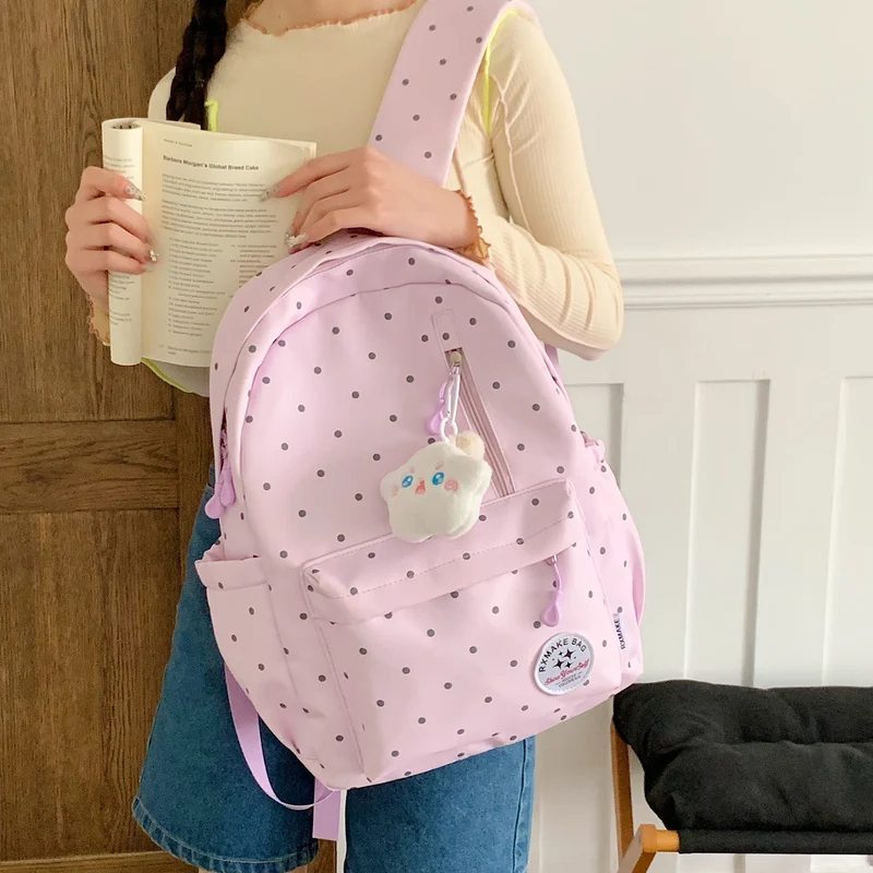 Polka Dot Student Rucksack Karnz
