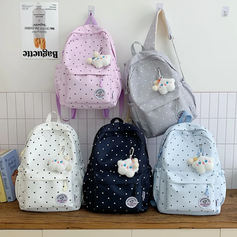 Polka Dot Student Rucksack Karnz