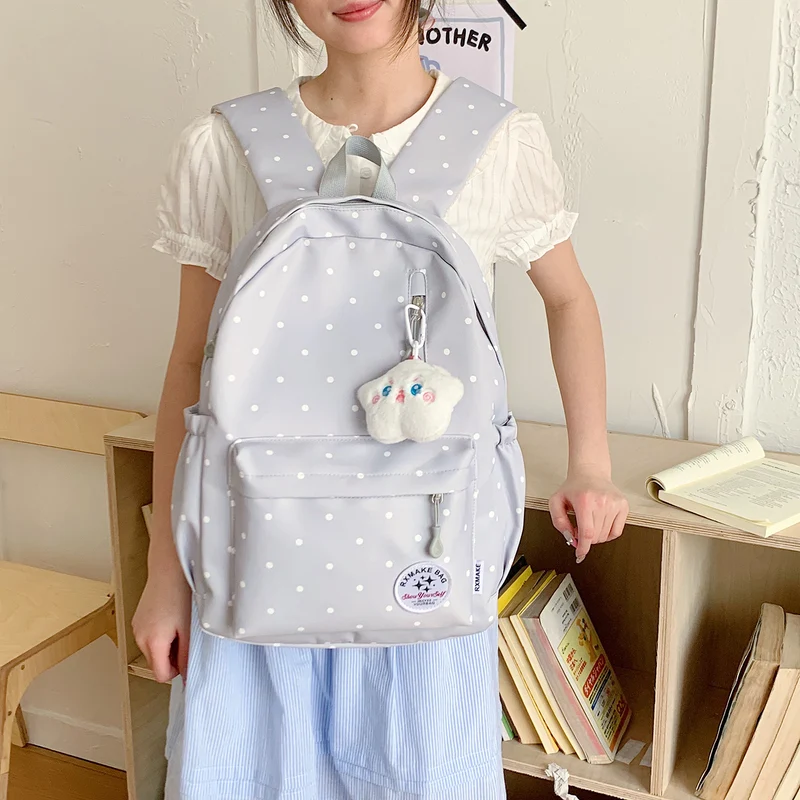 Polka Dot Student Rucksack Karnz