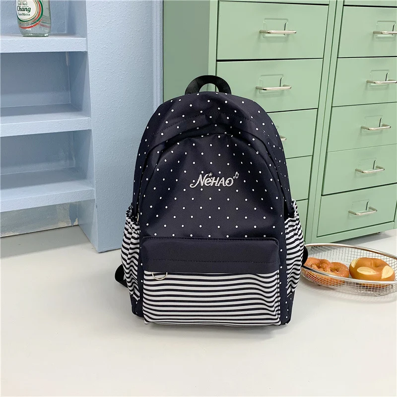 Polka-Dots-Print Freizeit-Rucksack Karnz