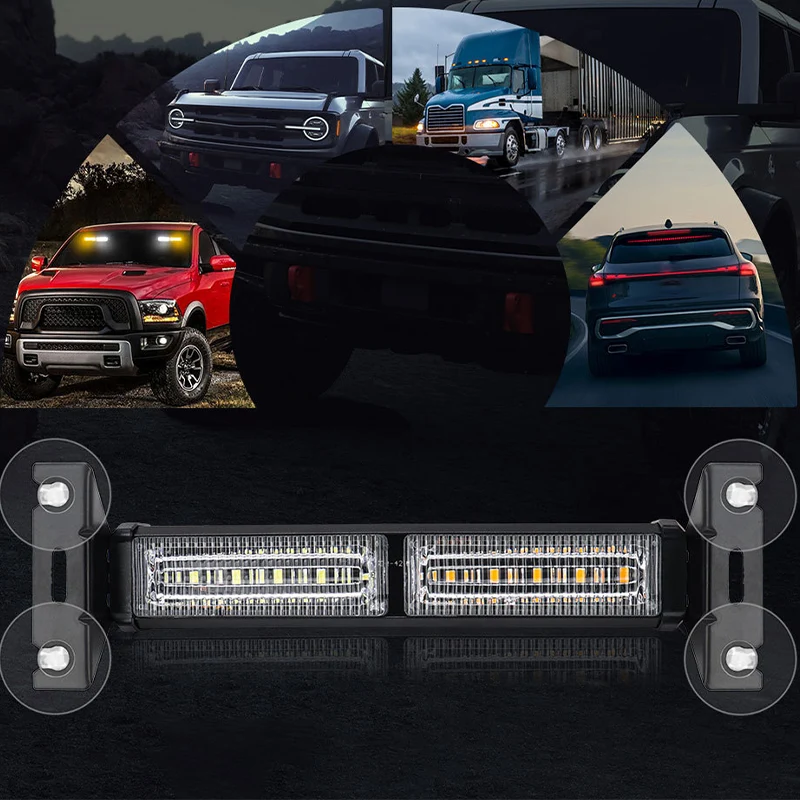 🚨 50% RABATT! 💡 Hochsichtbare LED-Blitzleiste – Warnblinklicht mit Stroboskop-Funktion – Ideal für Baustellen, Pannenhilfe & Sicherheit auf der Straße 🚧