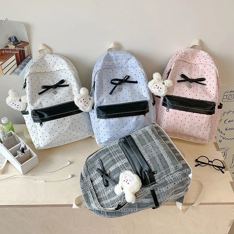 Punkte gemustertes Mini-Rucksack Karnz