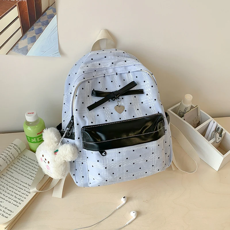 Punkte gemustertes Mini-Rucksack Karnz