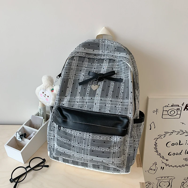 Punkte gemustertes Mini-Rucksack Karnz