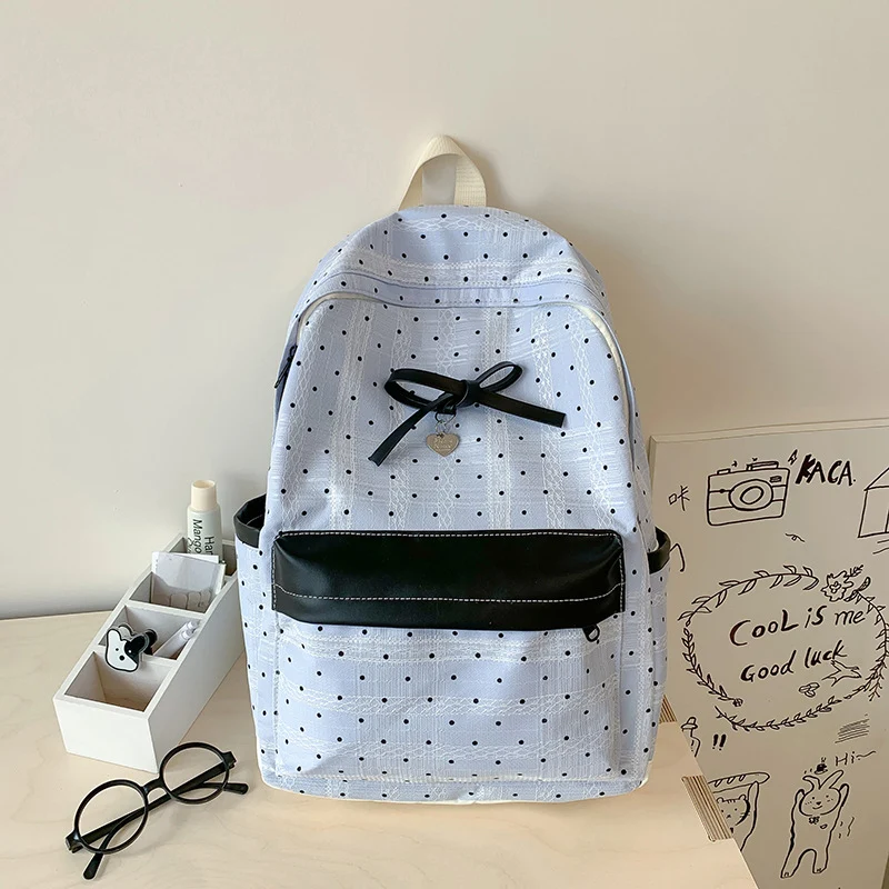 Punkte gemustertes Mini-Rucksack Karnz