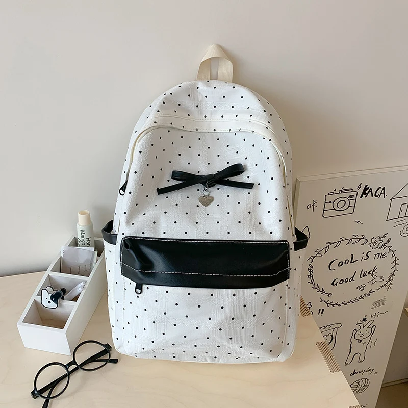 Punkte gemustertes Mini-Rucksack Karnz