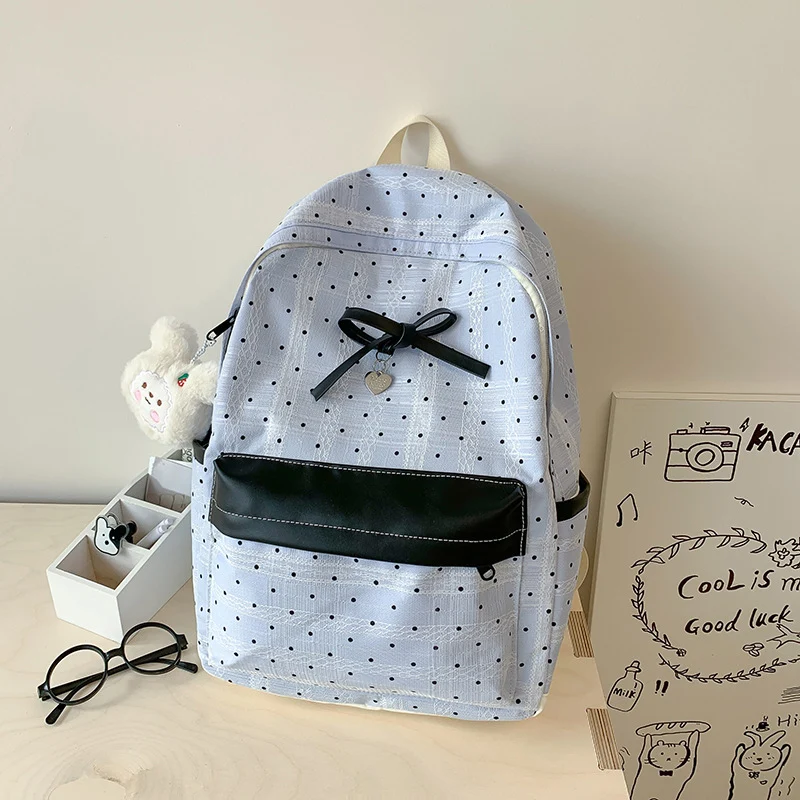 Punkte gemustertes Mini-Rucksack Karnz
