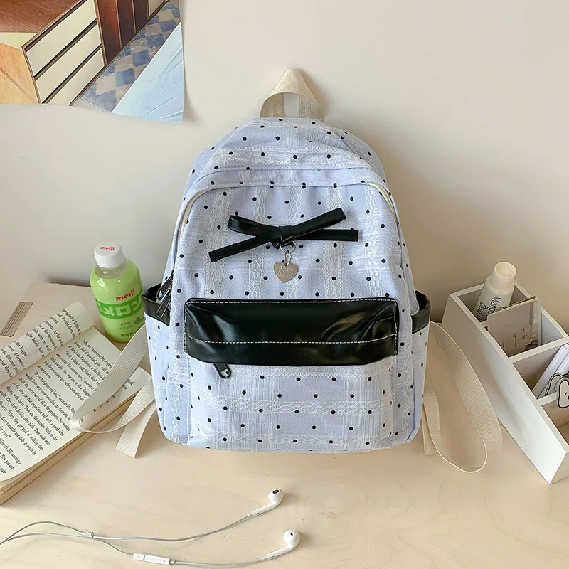 Punkte gemustertes Mini-Rucksack Karnz
