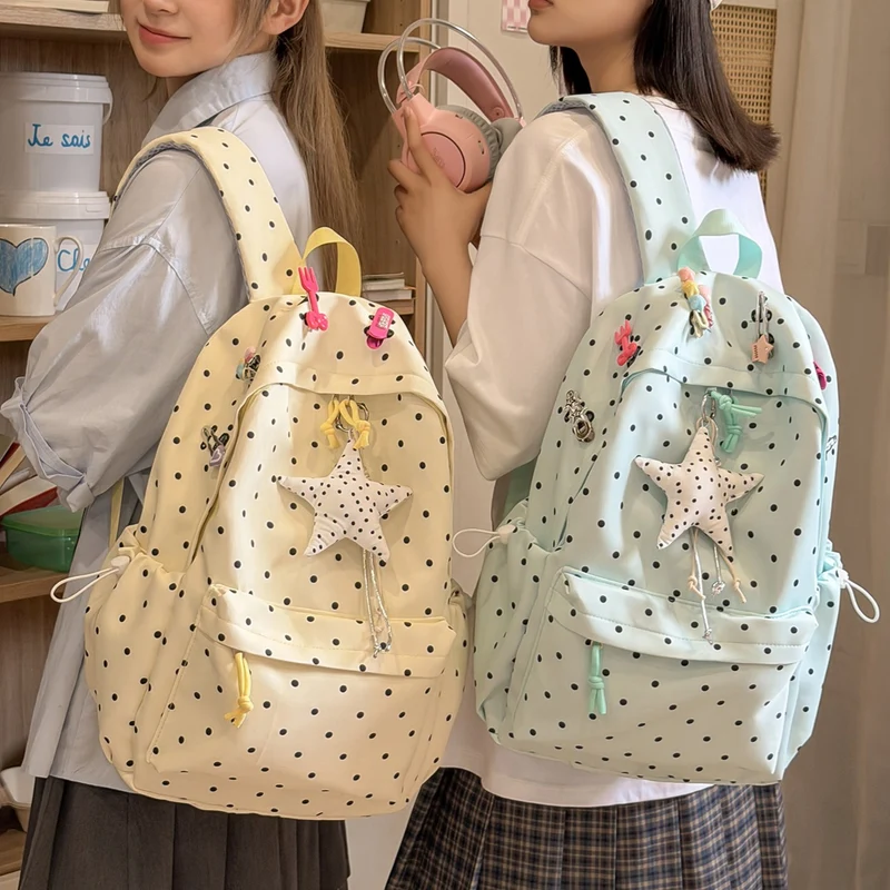 Polka Dot Leichter Rucksack Karnz
