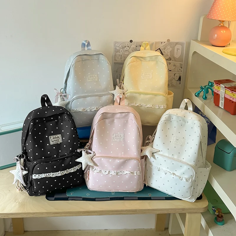 Polka Dot Dekorative Rucksack Karnz