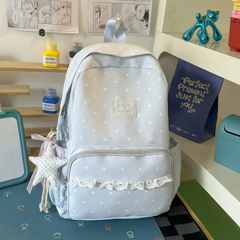 Polka Dot Dekorative Rucksack Karnz
