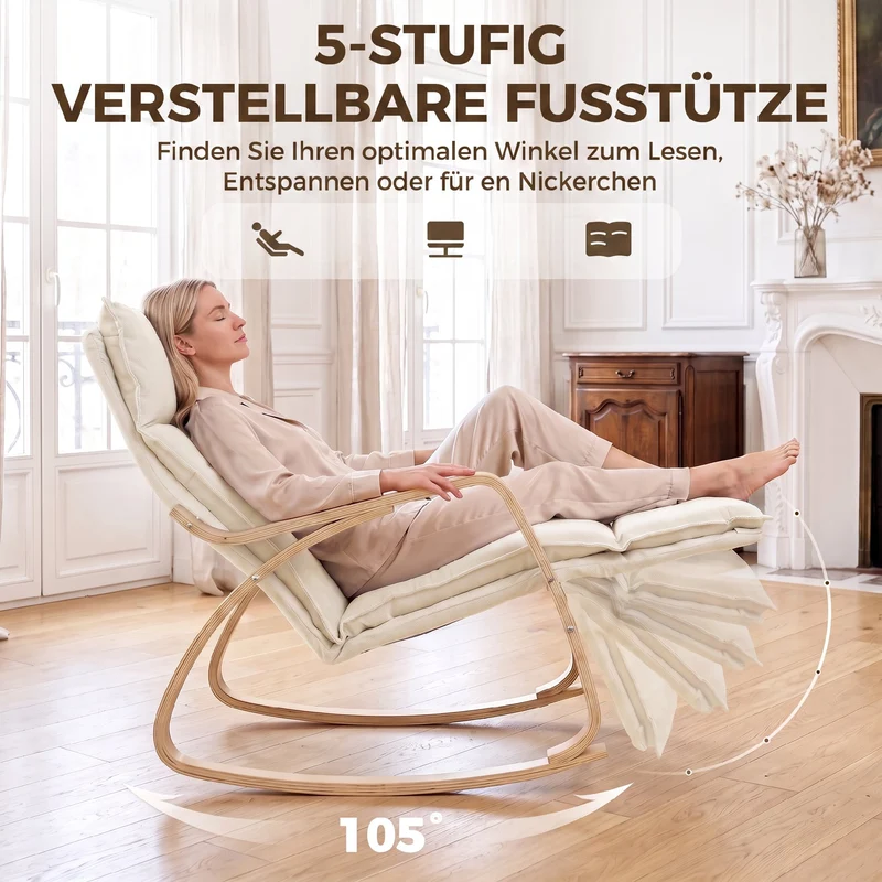 Schaukelstuhl Verstellbar Stuhl Möbel Schaukel