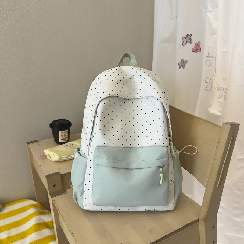 Polka Dot und Einfarbiger Rucksack Karnz