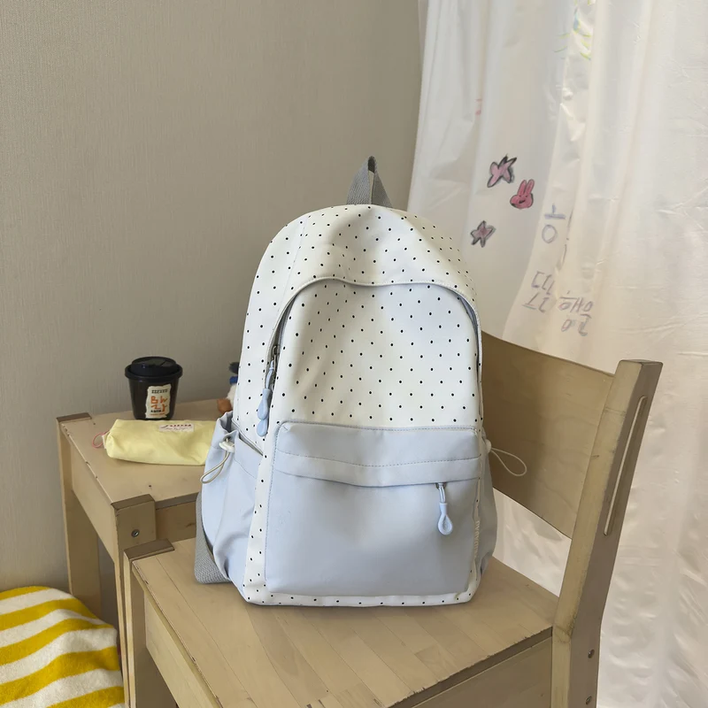 Polka Dot und Einfarbiger Rucksack Karnz