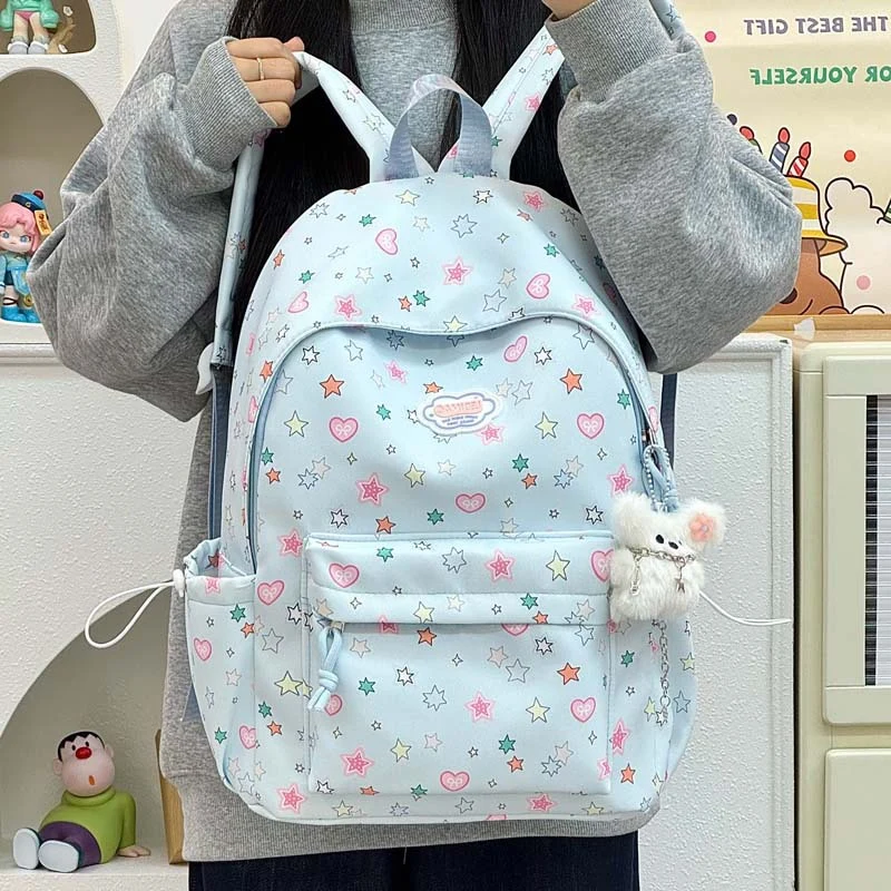 Verspielter Sternen-Print-Rucksack Karnz