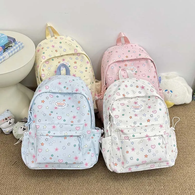 Verspielter Sternen-Print-Rucksack Karnz