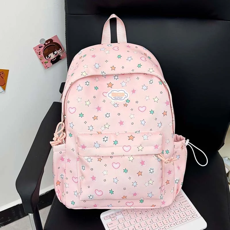 Verspielter Sternen-Print-Rucksack Karnz
