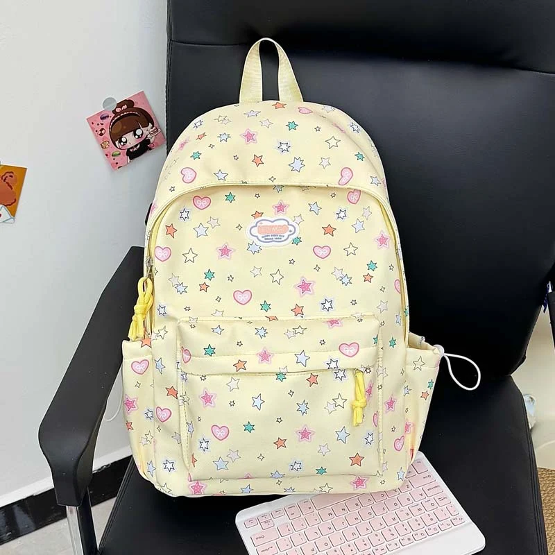 Verspielter Sternen-Print-Rucksack Karnz