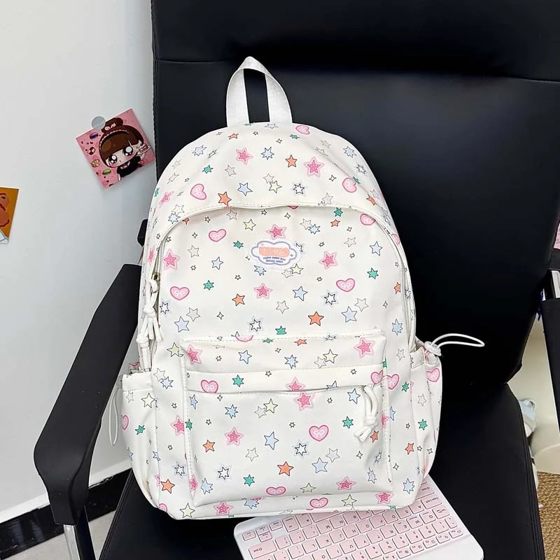 Verspielter Sternen-Print-Rucksack Karnz