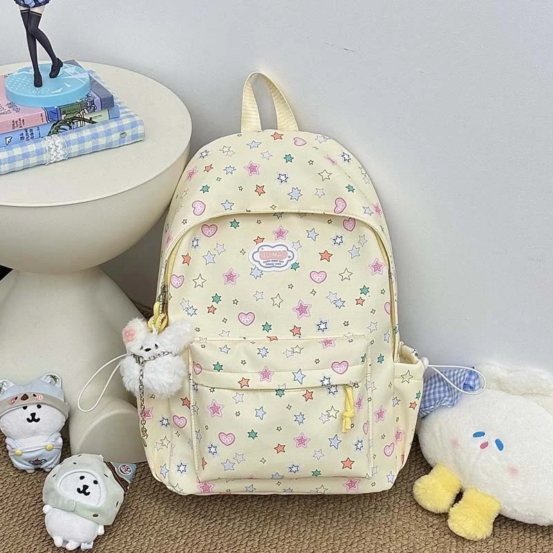 Verspielter Sternen-Print-Rucksack Karnz