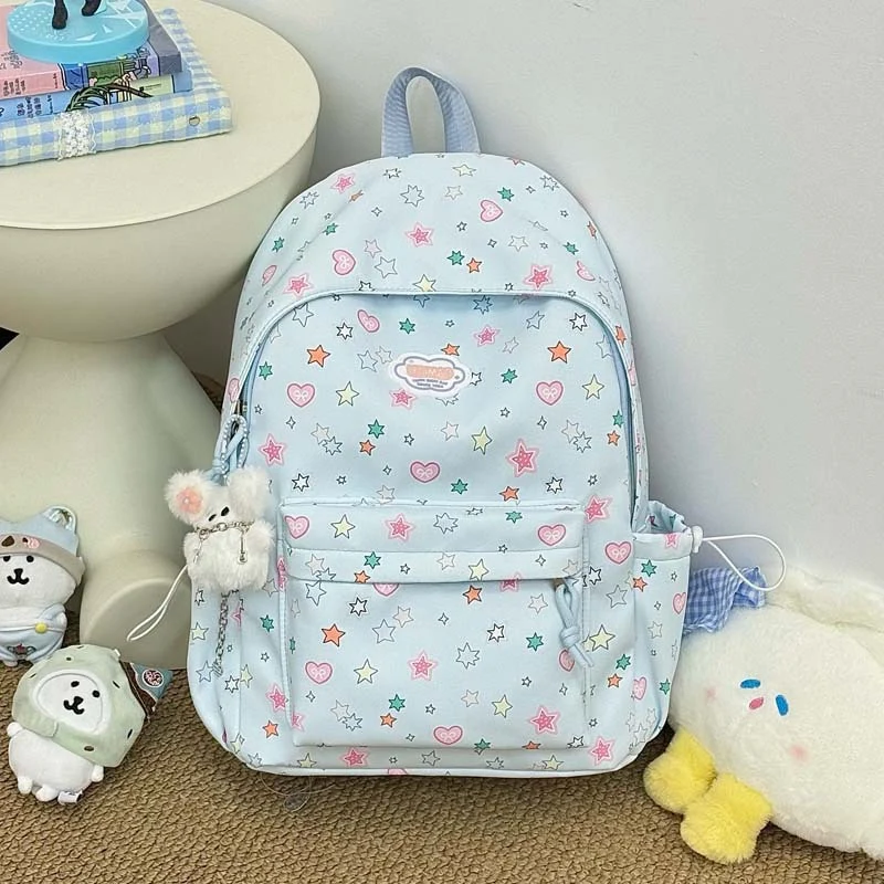 Verspielter Sternen-Print-Rucksack Karnz
