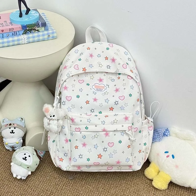 Verspielter Sternen-Print-Rucksack Karnz