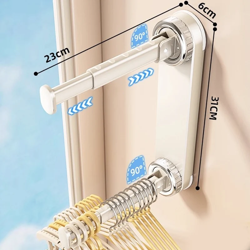 🧺 50% RABATT! 🛠️ Klappbarer teleskopischer Saugnapf-Wäscheständer – Platzsparend, stabil & einfach zu montieren – Ideal für kleine Wohnungen, Bad & Balkon ✨