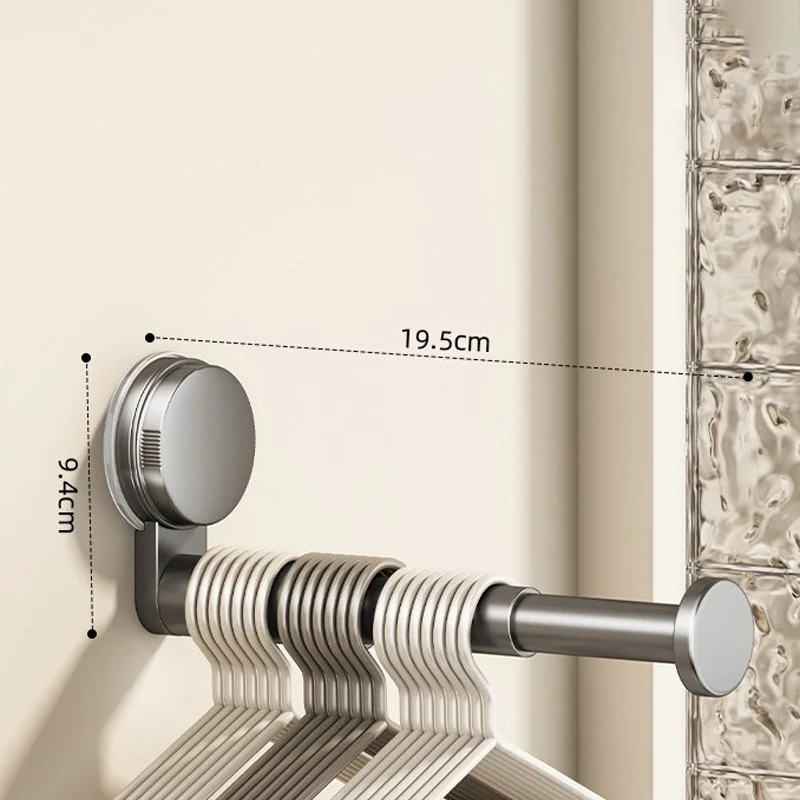 🧺 50% RABATT! 🛠️ Klappbarer teleskopischer Saugnapf-Wäscheständer – Platzsparend, stabil & einfach zu montieren – Ideal für kleine Wohnungen, Bad & Balkon ✨