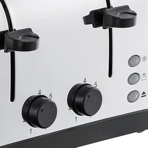 RussellHobbs Edelstahl 4 Slice Toaster - Schwarz | 28360