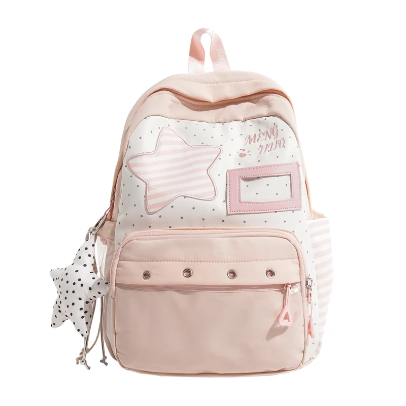Verspielt mit Sternen verzierten Schulrucksack Karnz