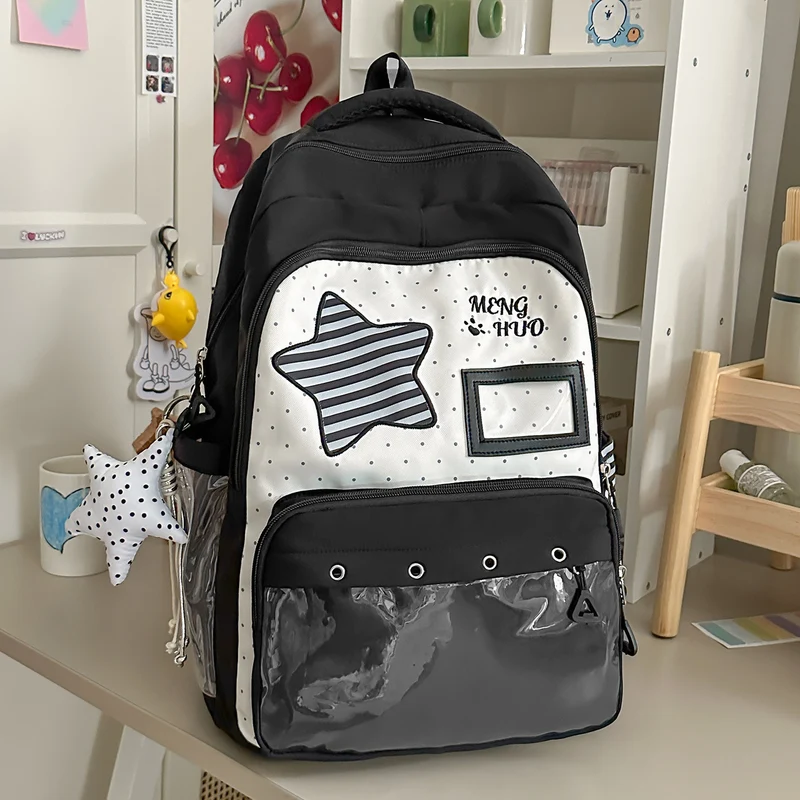 Verspielt mit Sternen verzierten Schulrucksack Karnz