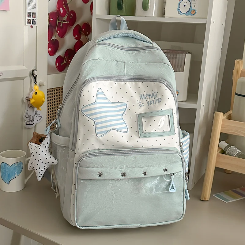 Verspielt mit Sternen verzierten Schulrucksack Karnz