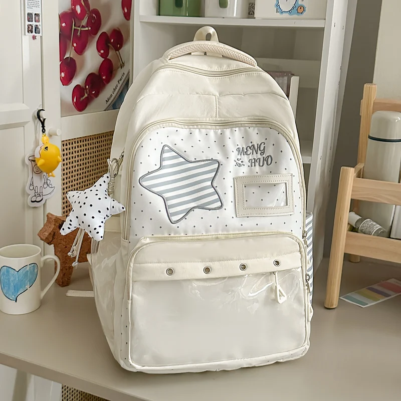 Verspielt mit Sternen verzierten Schulrucksack Karnz