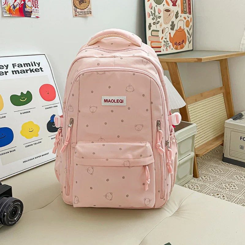 Verspielt gepunktetes Design Rucksack Karnz
