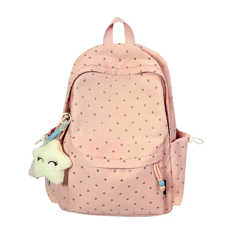 Verspielt Herz-Print Rucksack Karnz
