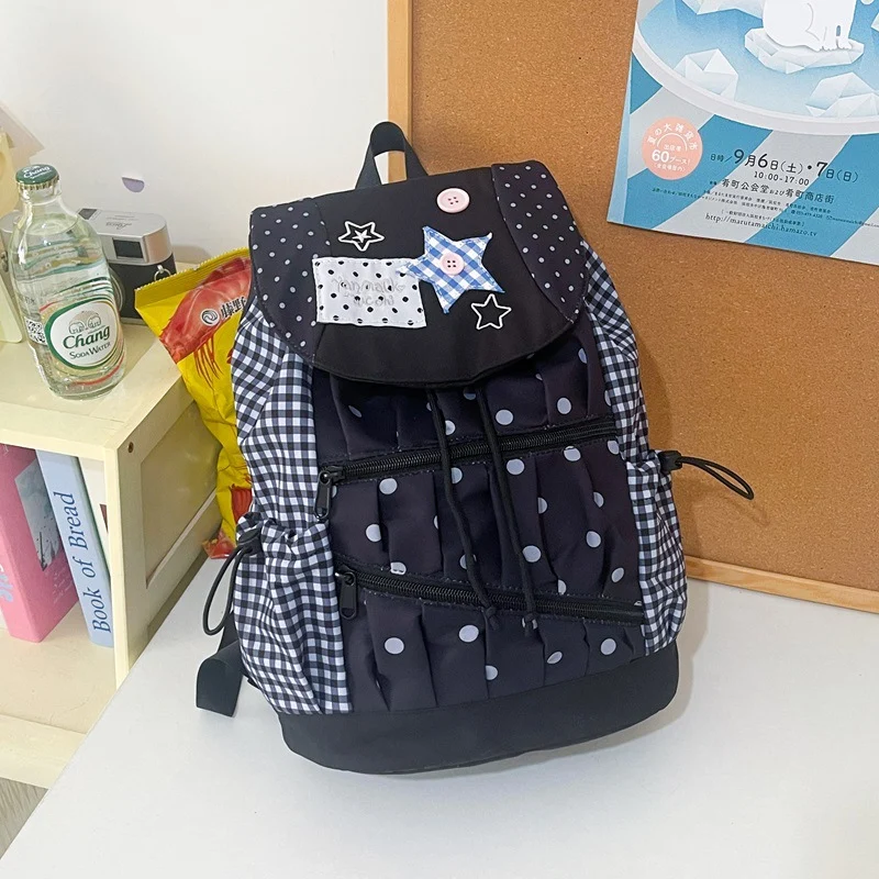 Verspielter Grafik Kordelzug Rucksack Karnz