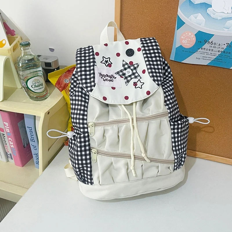 Verspielter Grafik Kordelzug Rucksack Karnz