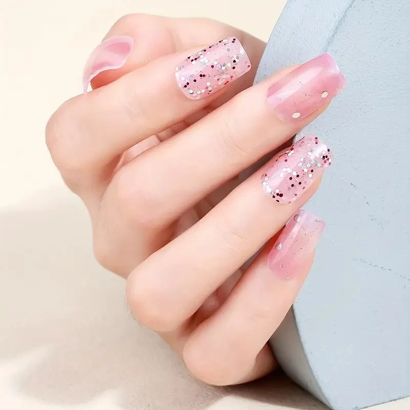 Dekorative Glitter-Nagel-Wraps