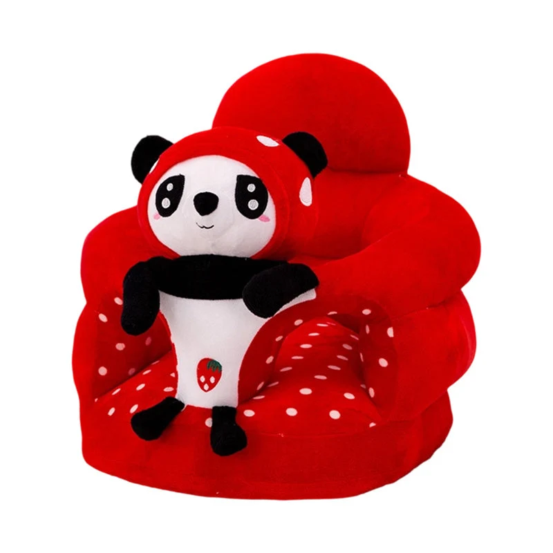 ✨50% Rabatt✨🐻 Cartoon‑Baby‑Stützsofa – Anti‑Roll‑Sitzsessel für Babys mit stabiler Rückenlehne, weicher Plüsch‑Bodensitz für Kleinkinder