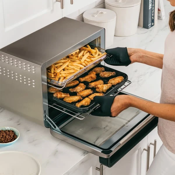 Ninja Foodi 10-in-1 Multifunction Mini Backofen - Silber & Schwarz | DT200UK