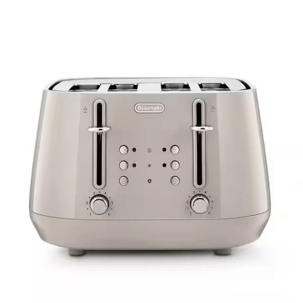 DeLonghi Eclettica 1800W 4 Slice Toaster - Beige | CTY4003.BG