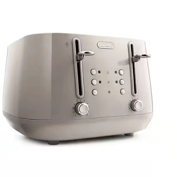 DeLonghi Eclettica 1800W 4 Slice Toaster - Beige | CTY4003.BG