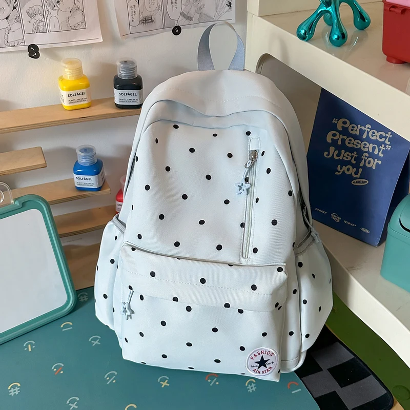 Verspielt Polka Dot Freizeit Rucksack Karnz