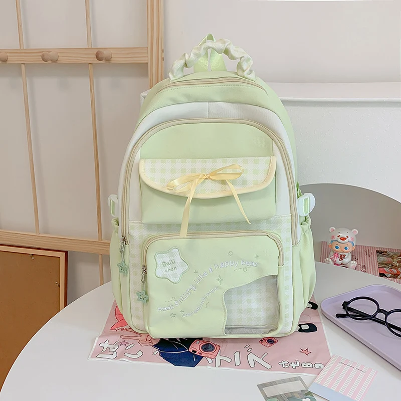Verspielt gemusterter Schulrucksack Karnz