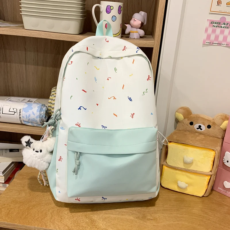 Verspielt gemusterter Rucksack Karnz