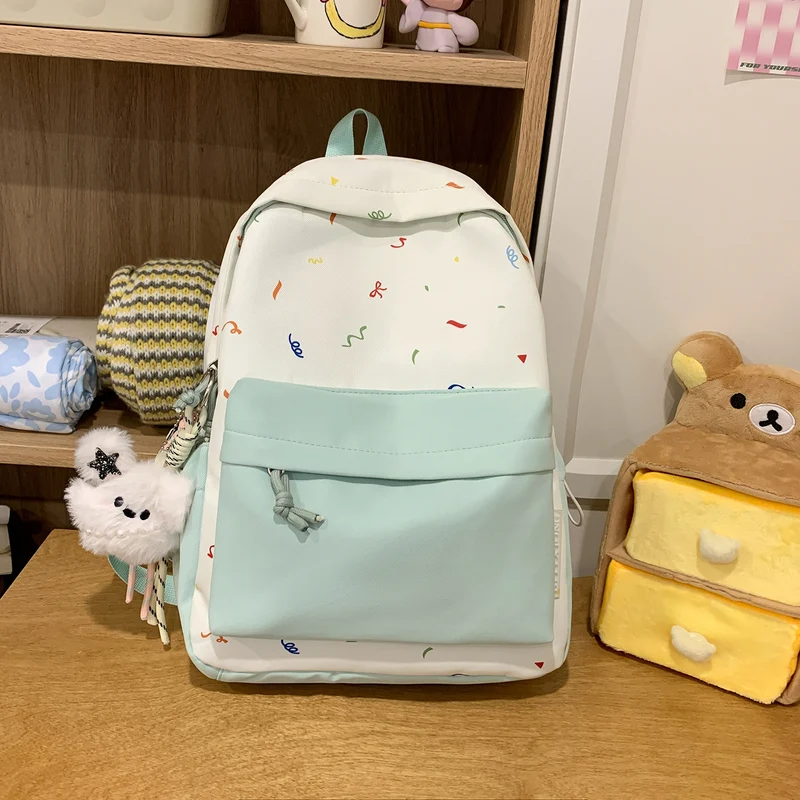 Verspielt gemusterter Rucksack Karnz