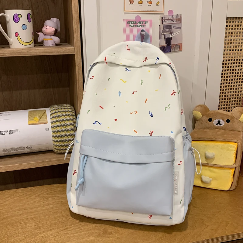 Verspielt gemusterter Rucksack Karnz